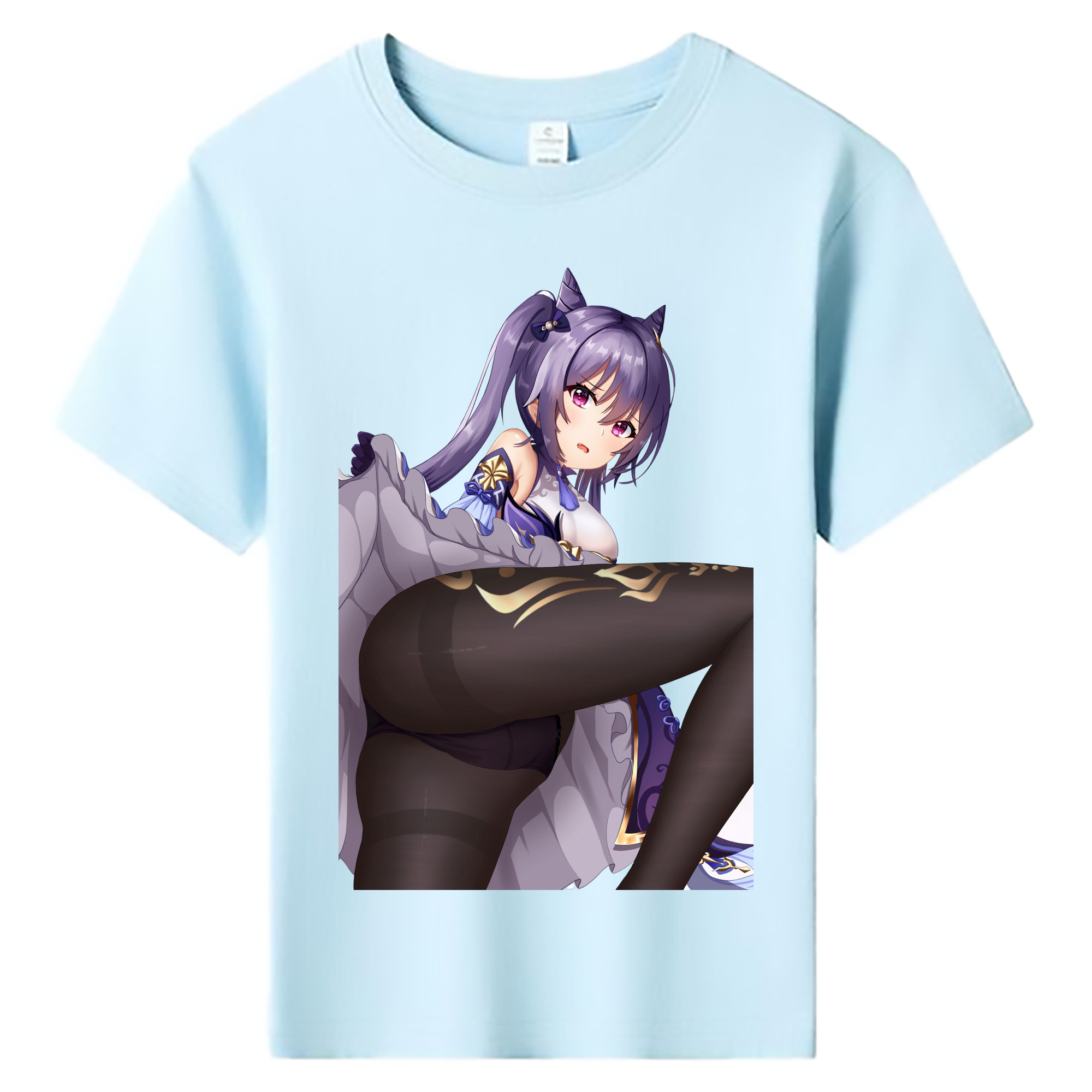 げんし神 刻晴 こくせい genshin Kokusei 綿100％キッズTシャツ（フロントプリント）